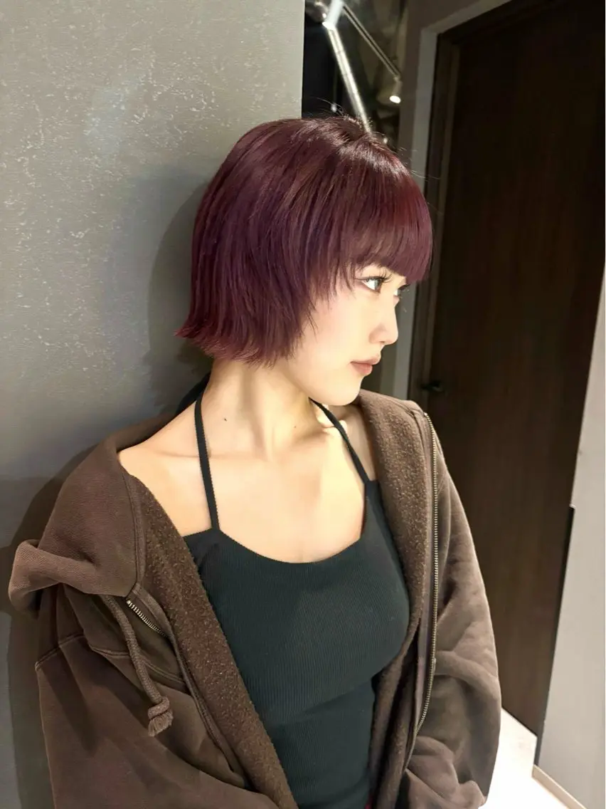ショート カラー 透明感カラー・レイヤ ー🎀amika🎀のヘアスタイル