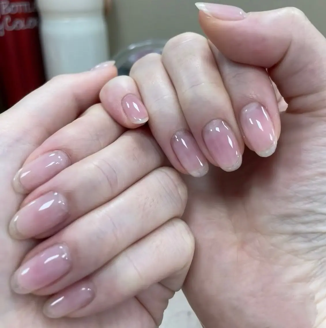 ネイル クリアネイル 韓国ネイル 春ネイル ワンホンネイル 恵比寿 The Nailのネイルデザイン