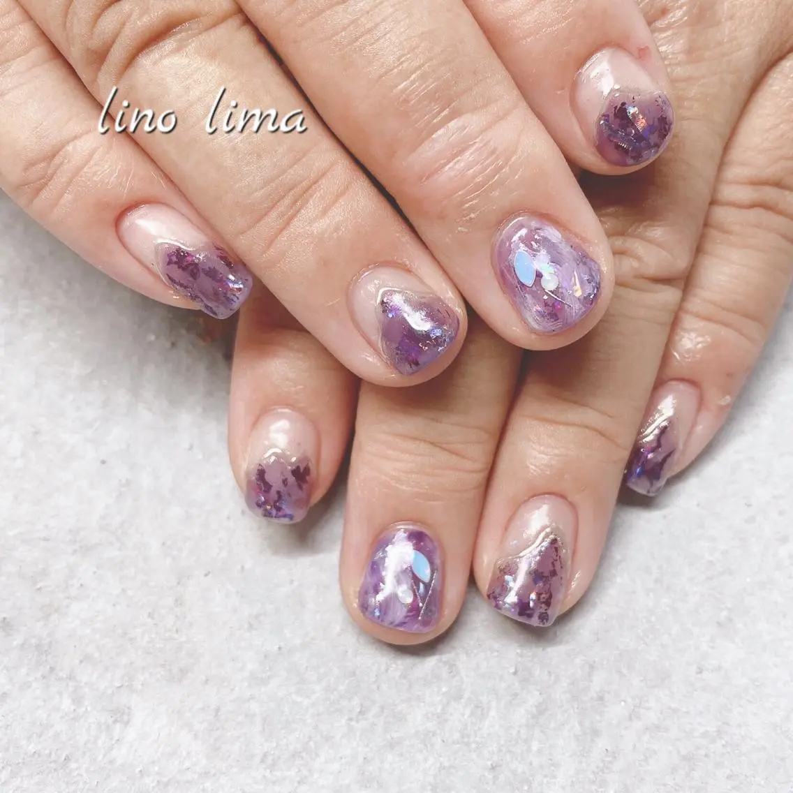 ネイル ニュアンスネイル 春ネイル リノ  リマのネイルデザイン
