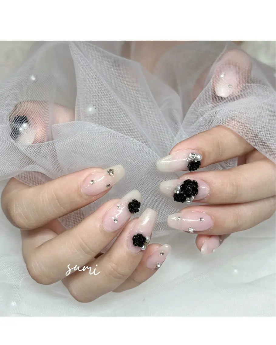 ネイル ガーリー ハンドネイル sumi eye & nailのマツエク・マツパデザイン