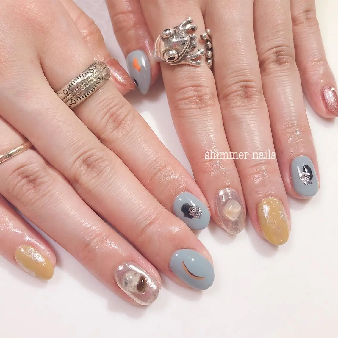 ネイル 持ち込み shimmer nailsのネイルデザイン