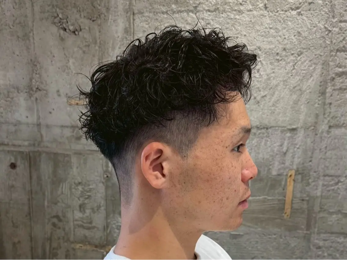 ショート パーマ メンズ 朝ラクパーマ 【SENA】のヘアスタイル