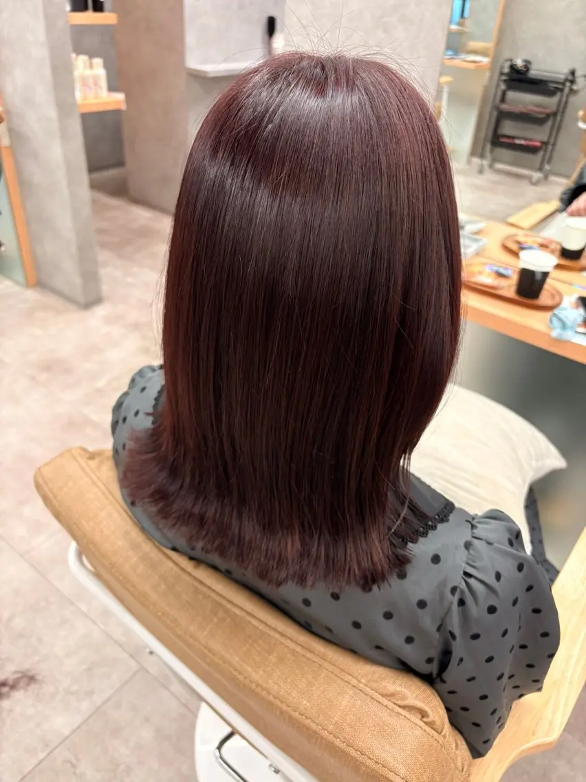 ミディアム カラー つちだ ゆうひのヘアスタイル