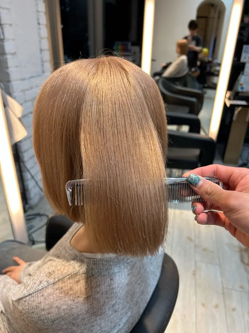 💭ྀི2回ブリーチ + ワンカラー + ヘアトリートメント✨️の写真