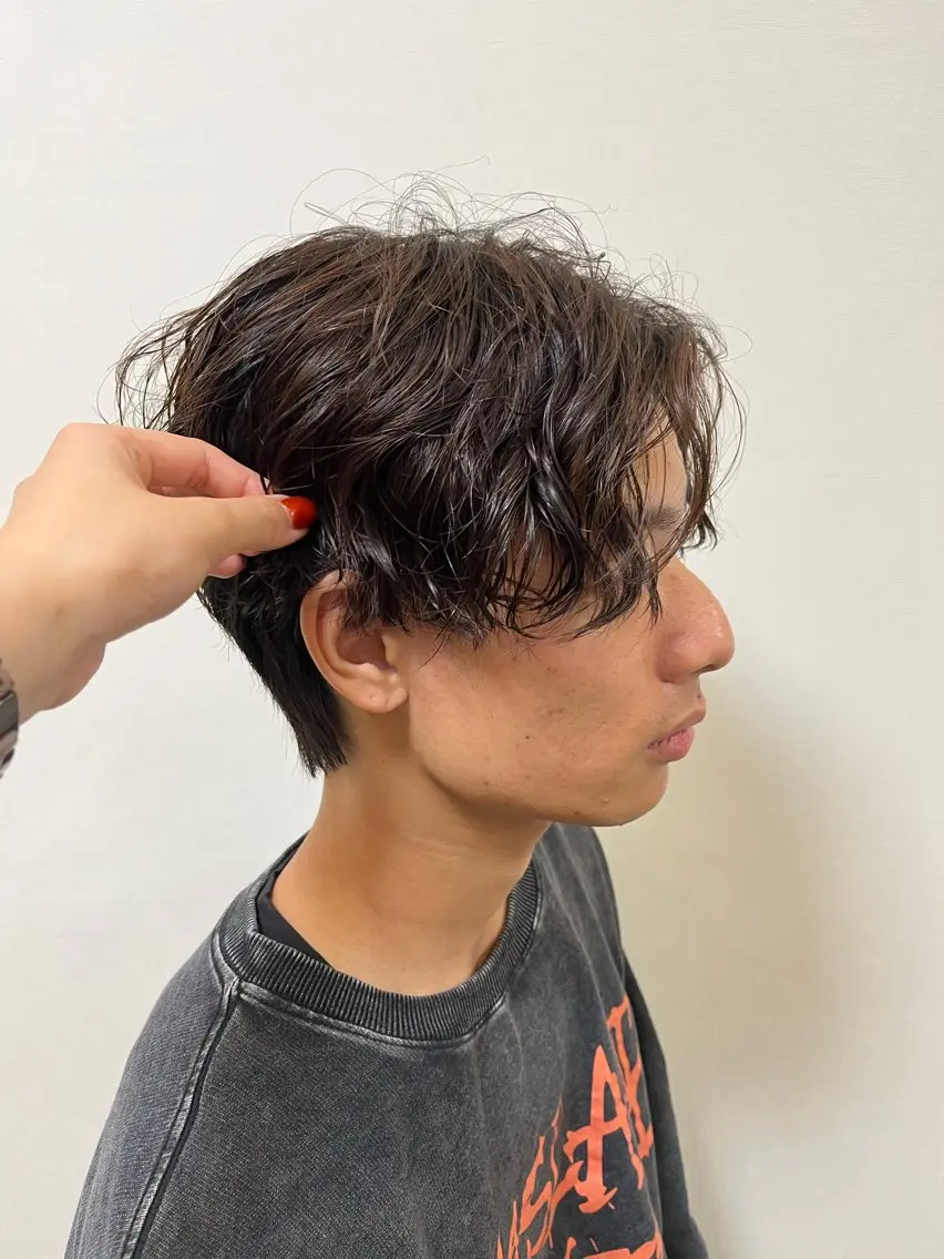 メンズ メンズ韓国風 メンズパーマ 田中 結月のヘアスタイル