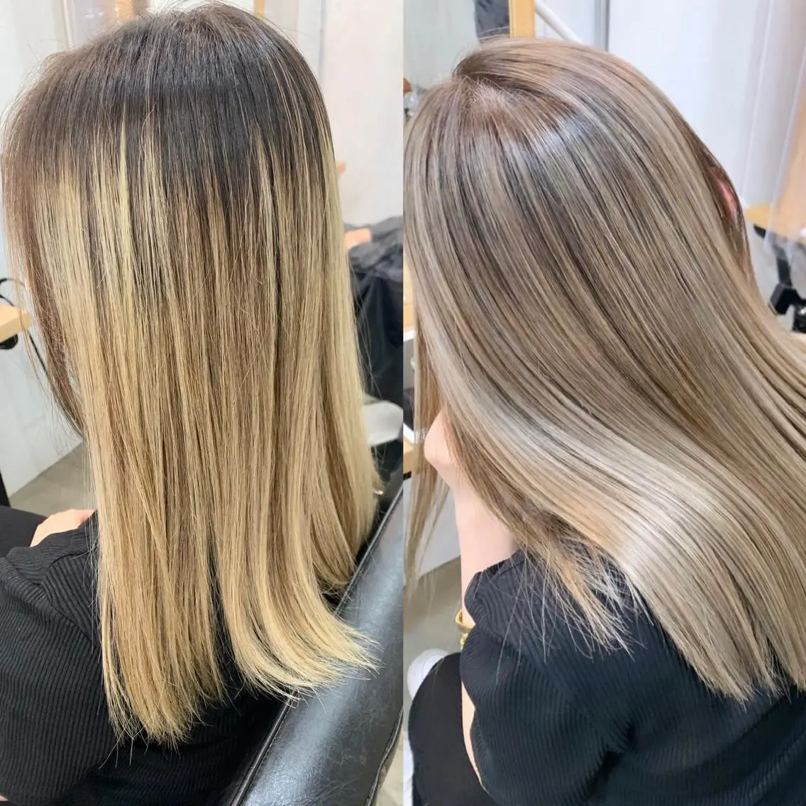 ミディアム カラー ネイル マツエク・マツパ ヘアカラー トリートメント ブリーチ特化 / share 元太のヘアスタイル