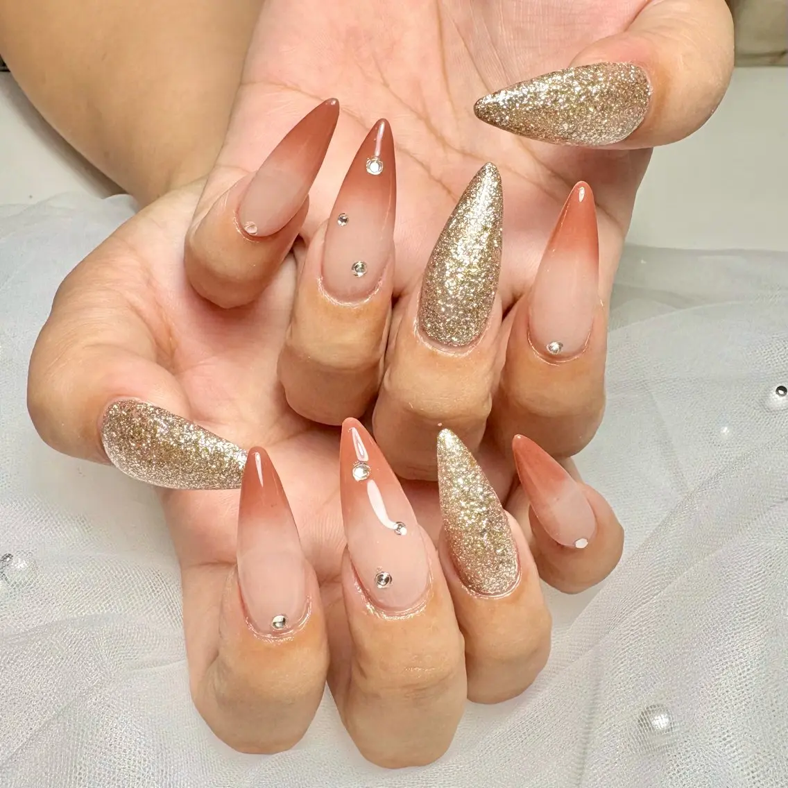 ネイル 長さ出し 持ち込み ネイルチップ Cherie mu ✦.*miyoのネイルデザイン