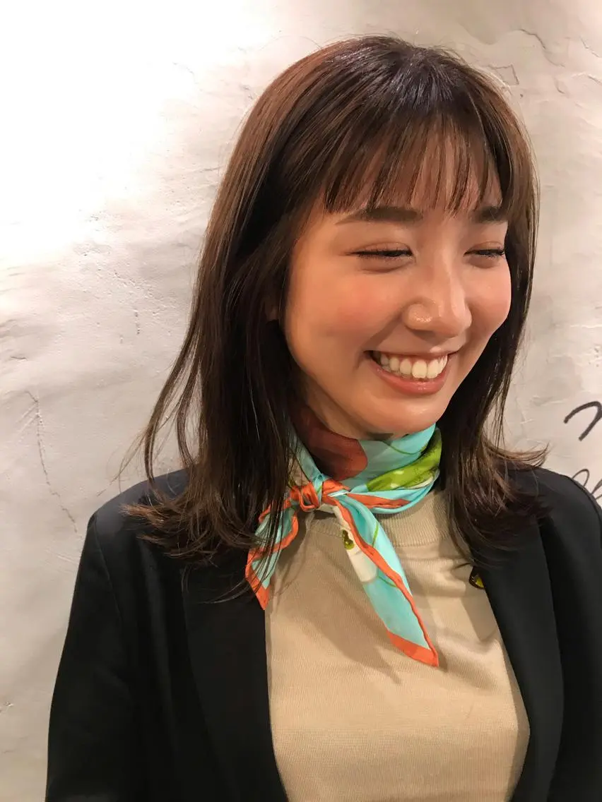 前髪カット　カラー　oggi ottoライトトリートメントの写真