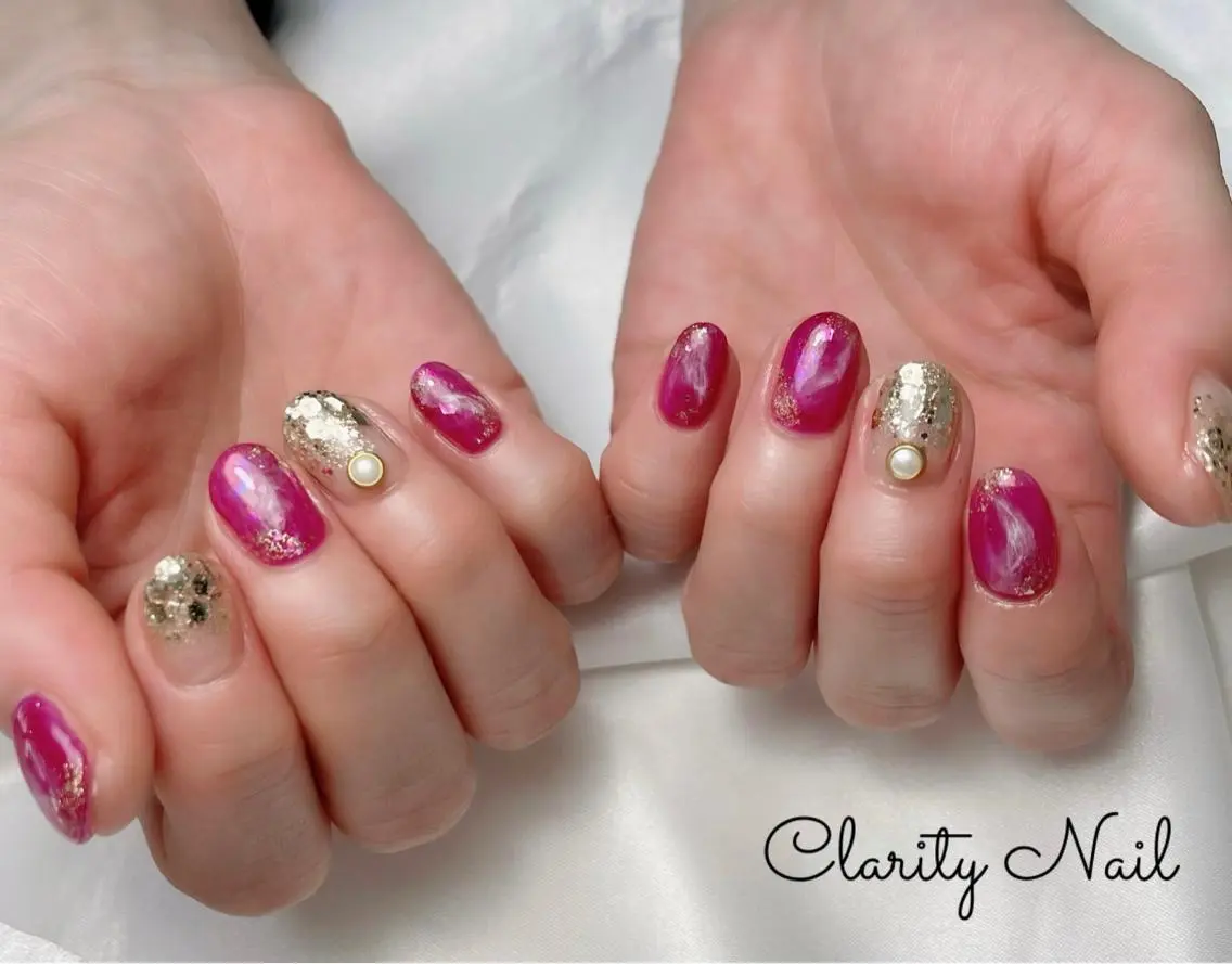 ネイル アートネイル 持ち込み ハンドネイル Clarity Nailのネイルデザイン