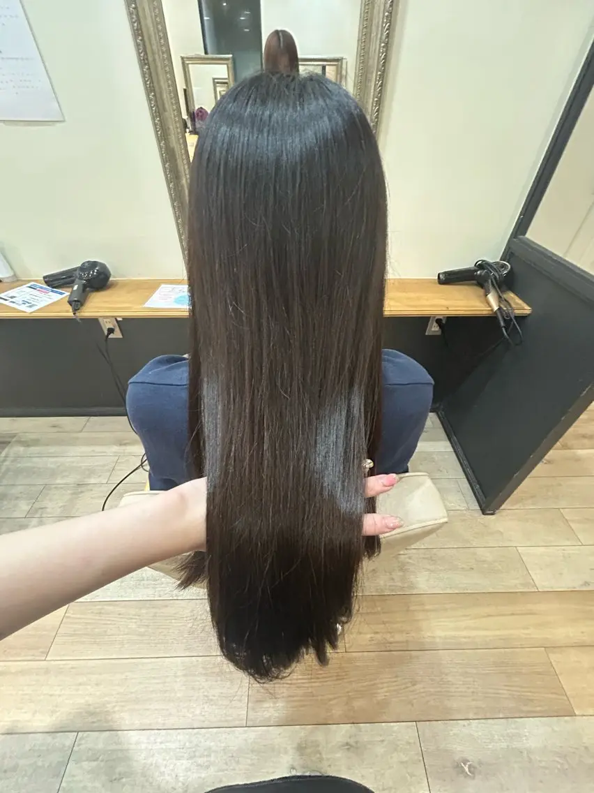 ロング カラー ヘアカラー 松尾 遥花のヘアスタイル