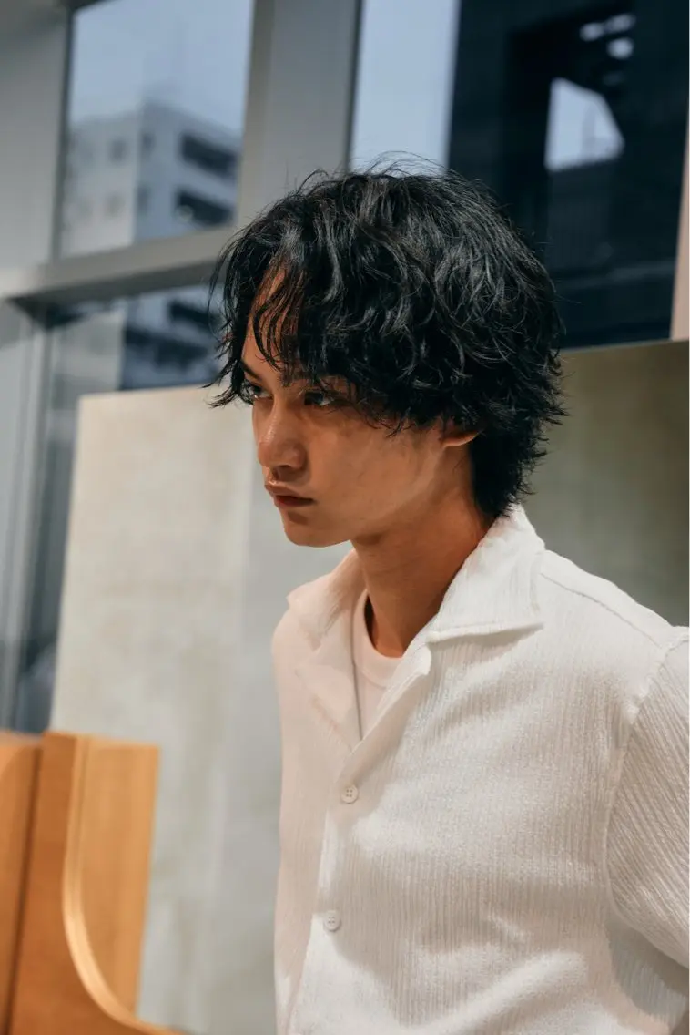 パーマ メンズ カット パーマ fifth 清水睦月のヘアスタイル