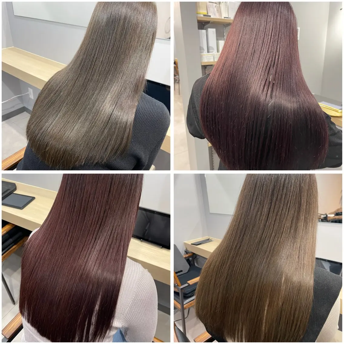 セミロング カラー ショートボブ アッシュ ベージュカラー ブリーチ ダブルカラー カット ヘアカラー トリートメント Kamie みかじりのヘアスタイル