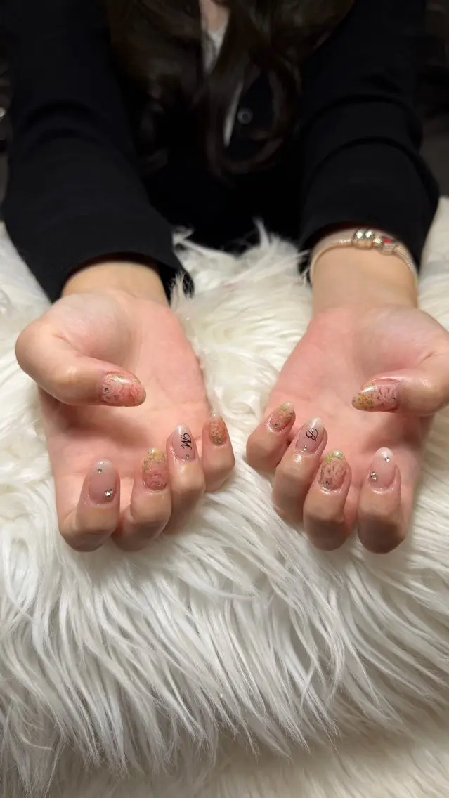 ネイル 長さ出し フレンチネイル グラデーション 韓国ネイル マグネットネイル ハンドネイル VB HEAVEN nailのネイルデザイン