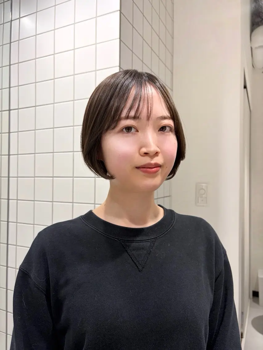 ショート ショートボブ ボブ ショートヘア レイヤー♡ショート 石川優奈のヘアスタイル
