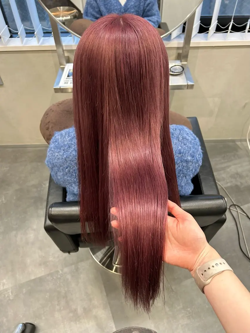 ロング カラー カット ヘアカラー トリートメント Haru/THREE …by velvetのヘアスタイル