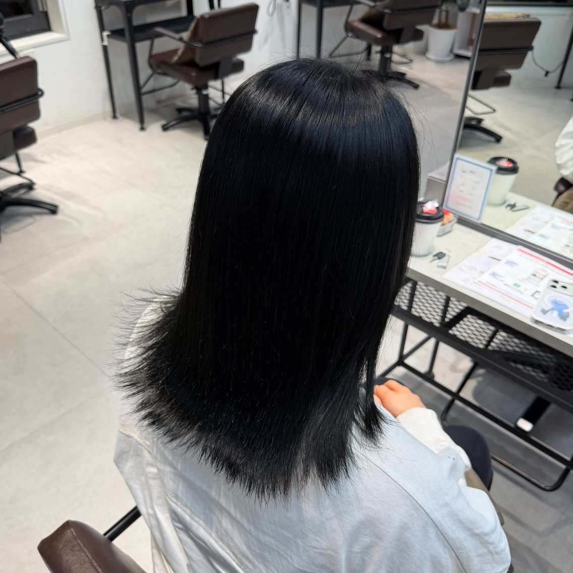 カラー ヘアカラー 奈那☾ 韓国/ワンホンヘアのヘアスタイル
