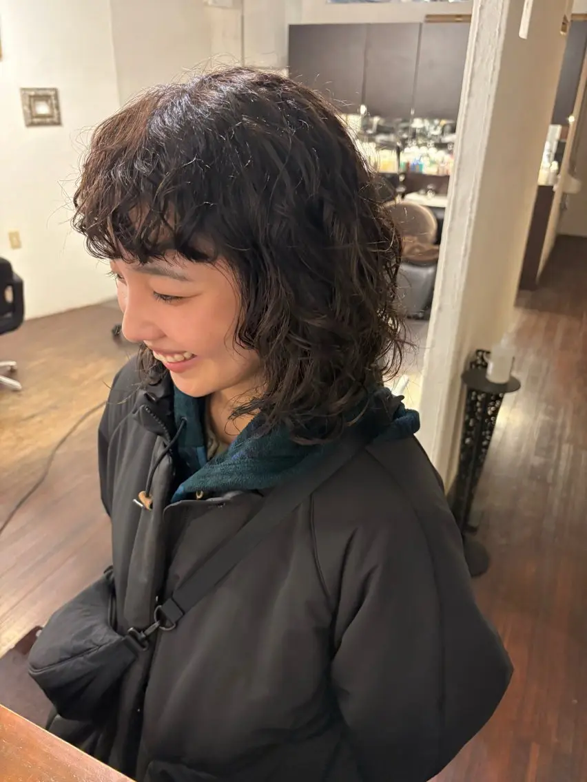 ショート パーマ カット パーマ トリートメント マンツーマン🪽 三軒茶屋/カンノのヘアスタイル