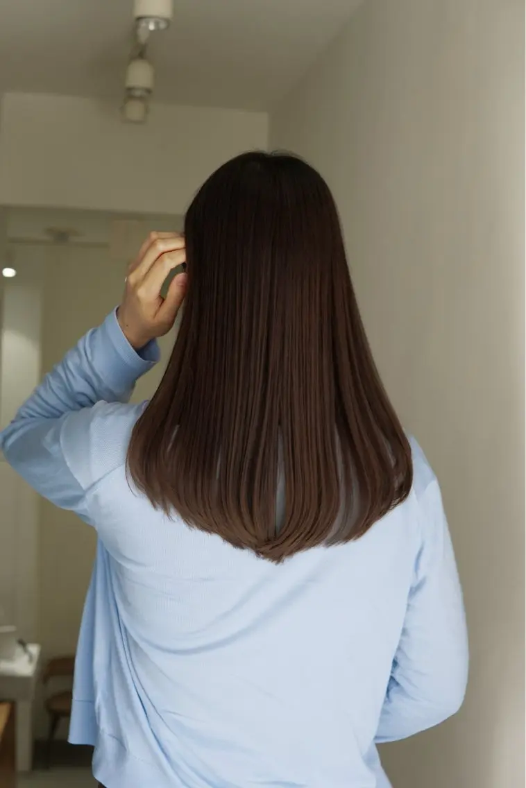 ロング カット ヘアカラー 縮毛矯正 トリートメント 髪質改善/透明感 松下喬亮のヘアスタイル