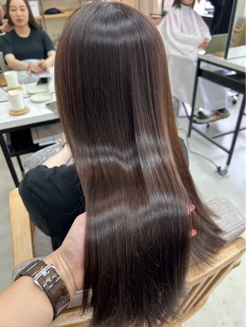 パーマ ストレートパーマ 入佐 美聡のヘアスタイル