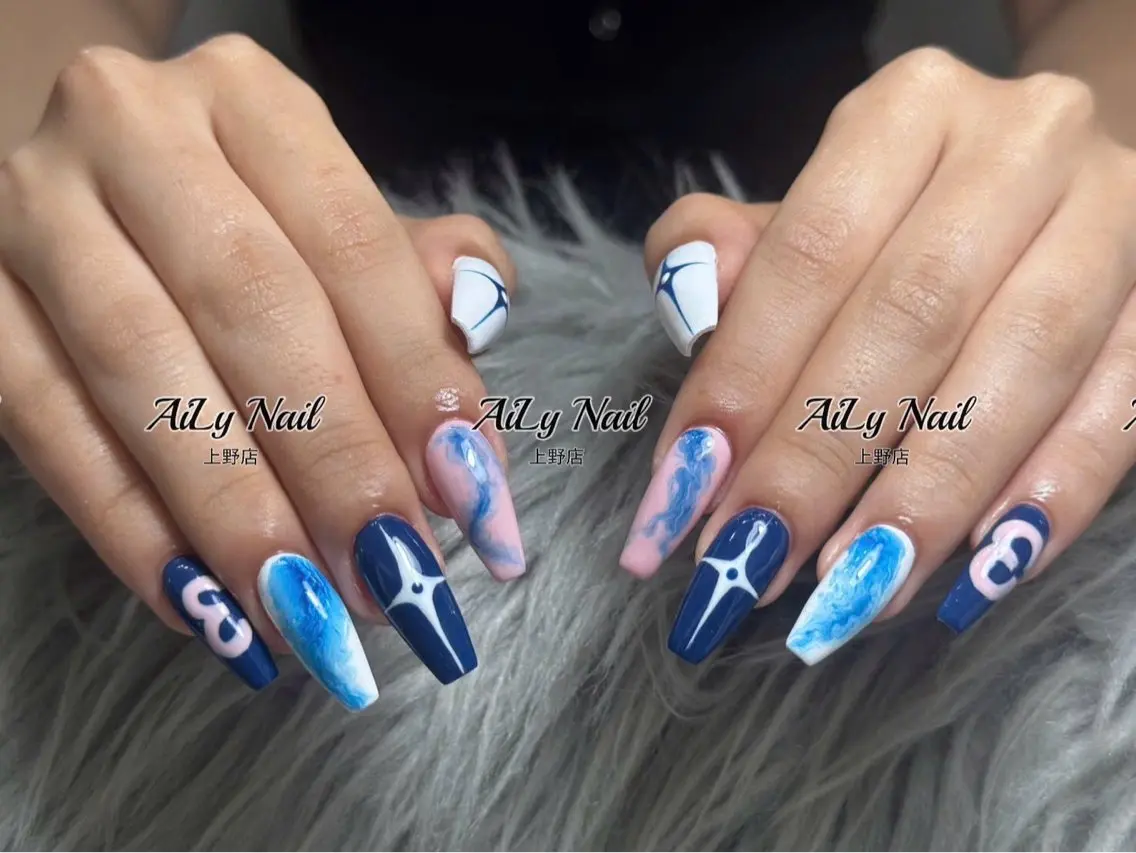 ネイル アートネイル ジェルネイル マグネットネイル ニュアンスネイル シンプルネイル ハンドネイル AiLy Nail 上野店のネイルデザイン