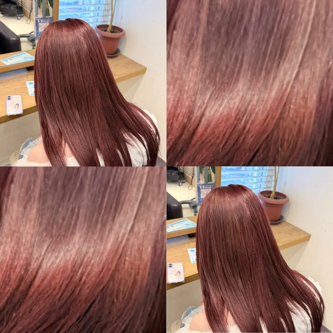 ロング カラー ブラウンカラー ピンクカラー ピンクブラウン ヘアカラー 暖色カラー/ ストレート/くるみのヘアスタイル