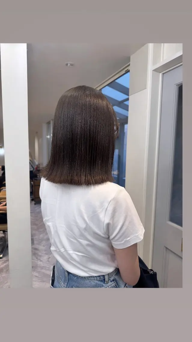 ロング カラー ブラウンカラー オリーブブラウン カット ヘアカラー トリートメント Lomalia 🤍🫧/makoのヘアスタイル