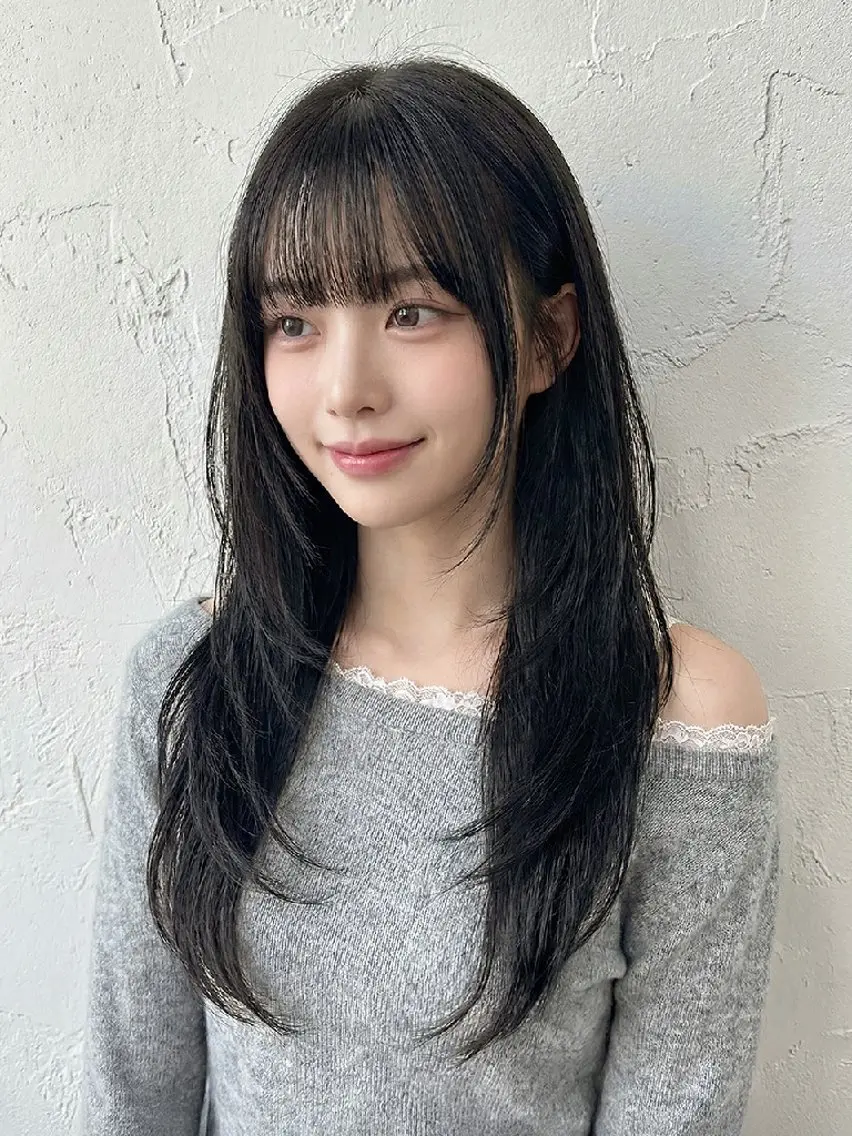 ロング カラー レイヤーカット カット ヘアカラー トリートメント 原田 祥彰のヘアスタイル