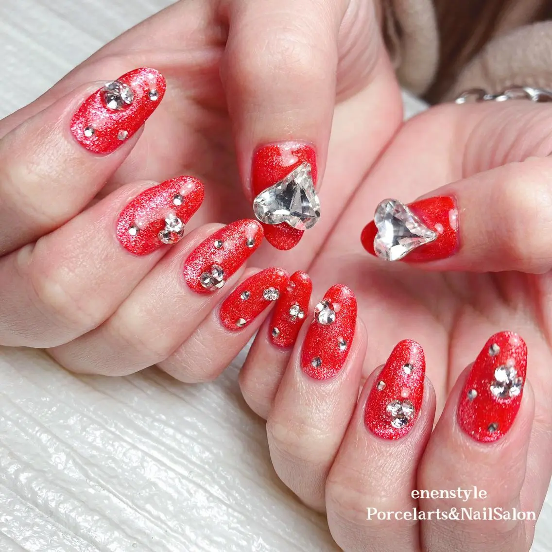 ミディアム ネイル 🐾enen style 🐾のネイルデザイン
