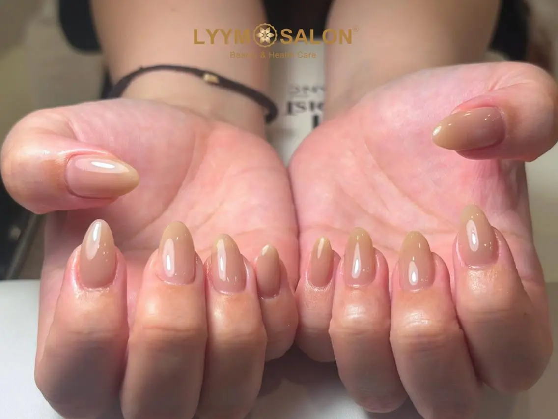 ネイル 韓国ネイル オフィスネイル ワンカラーネイル シンプルネイル ハンドネイル ハンドケア LYYM Salon Miraのネイルデザイン