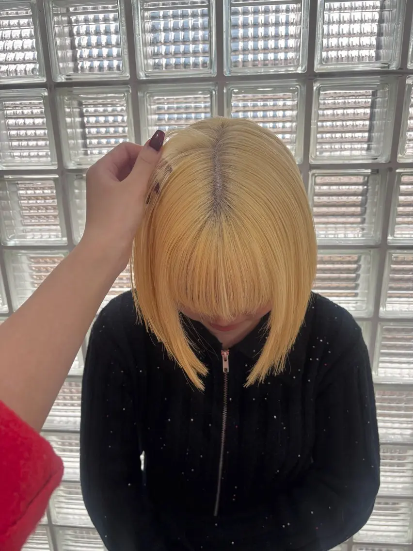 ショート ヘアカラー トリートメント Megu/ベージュ/ 透明感カラーのヘアスタイル