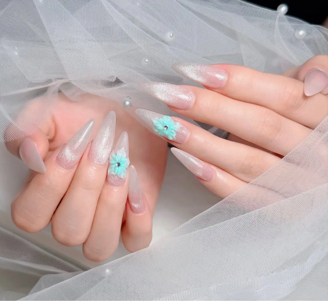 ネイル アートネイル 韓国ネイル 持ち込み ワンホンネイル ハンドネイル Lenie Nail Salonのネイルデザイン