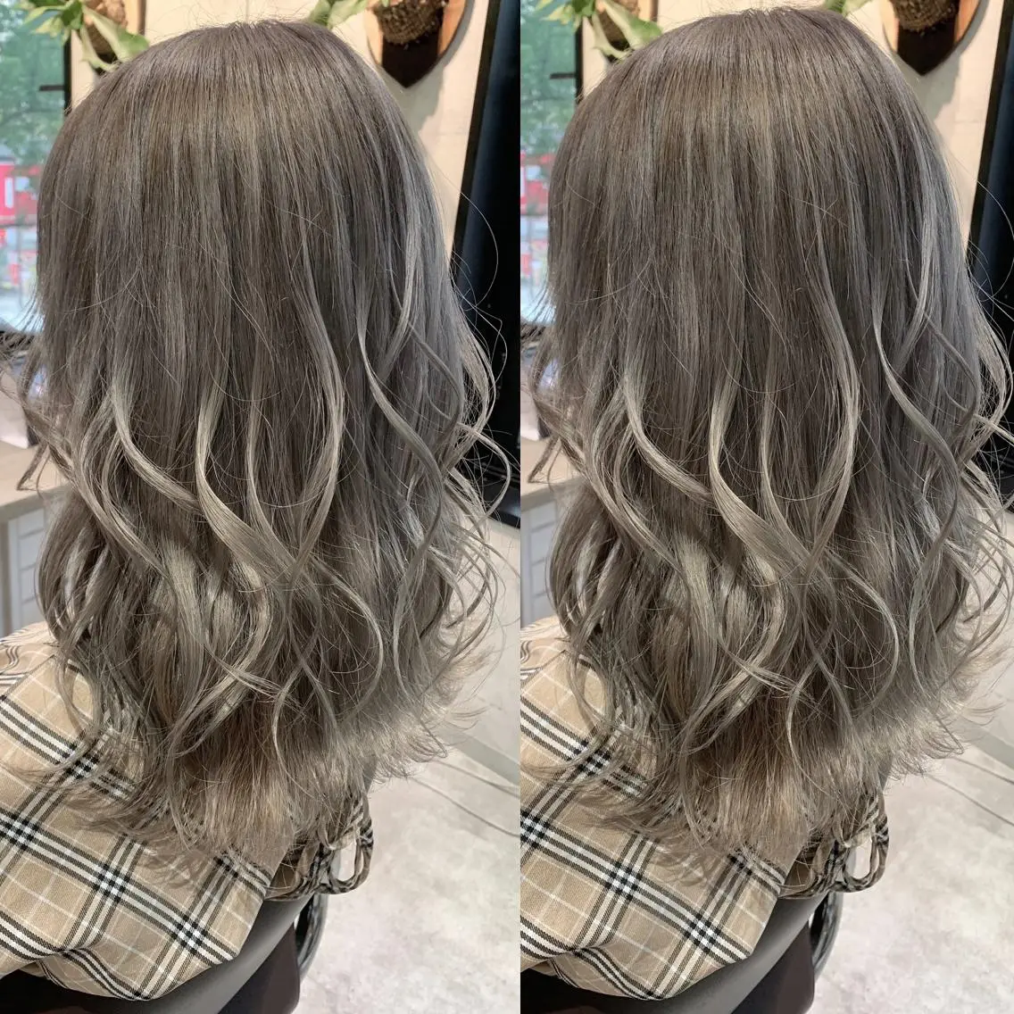ロング カラー ヘアカラー トリートメント 髪質改善will hairdesignのヘアスタイル