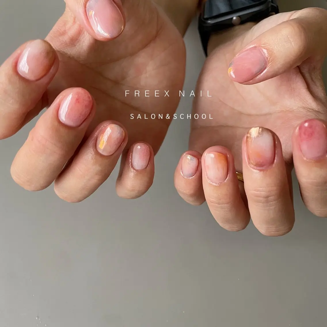 ネイル ハンドネイル ハンドケア freex nail /ニュアンス/個性派のネイルデザイン