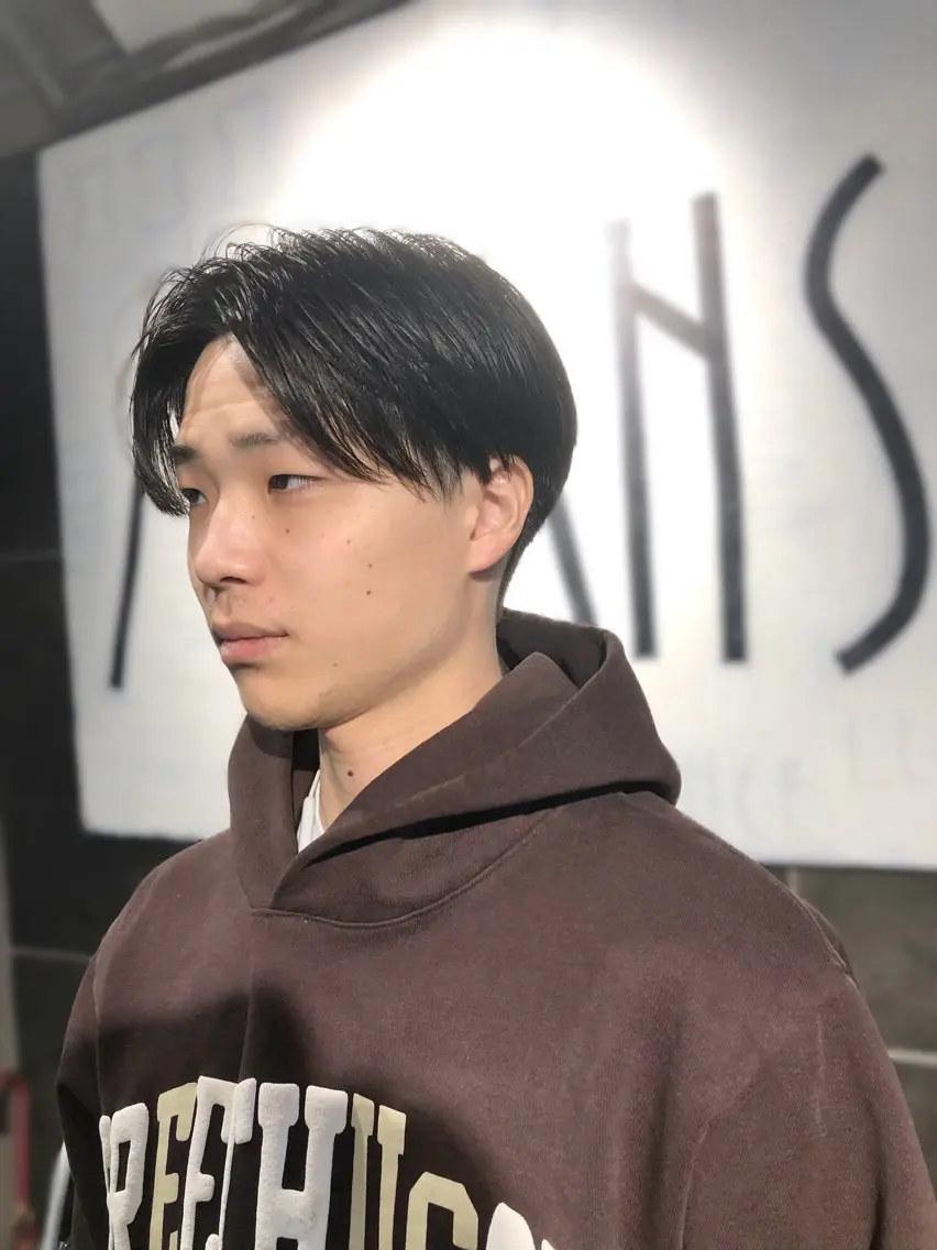 ヘアアレンジ メンズ センターパート カット トリートメント ヘアセット メンズ特化✂️栗原 侑也のヘアスタイル