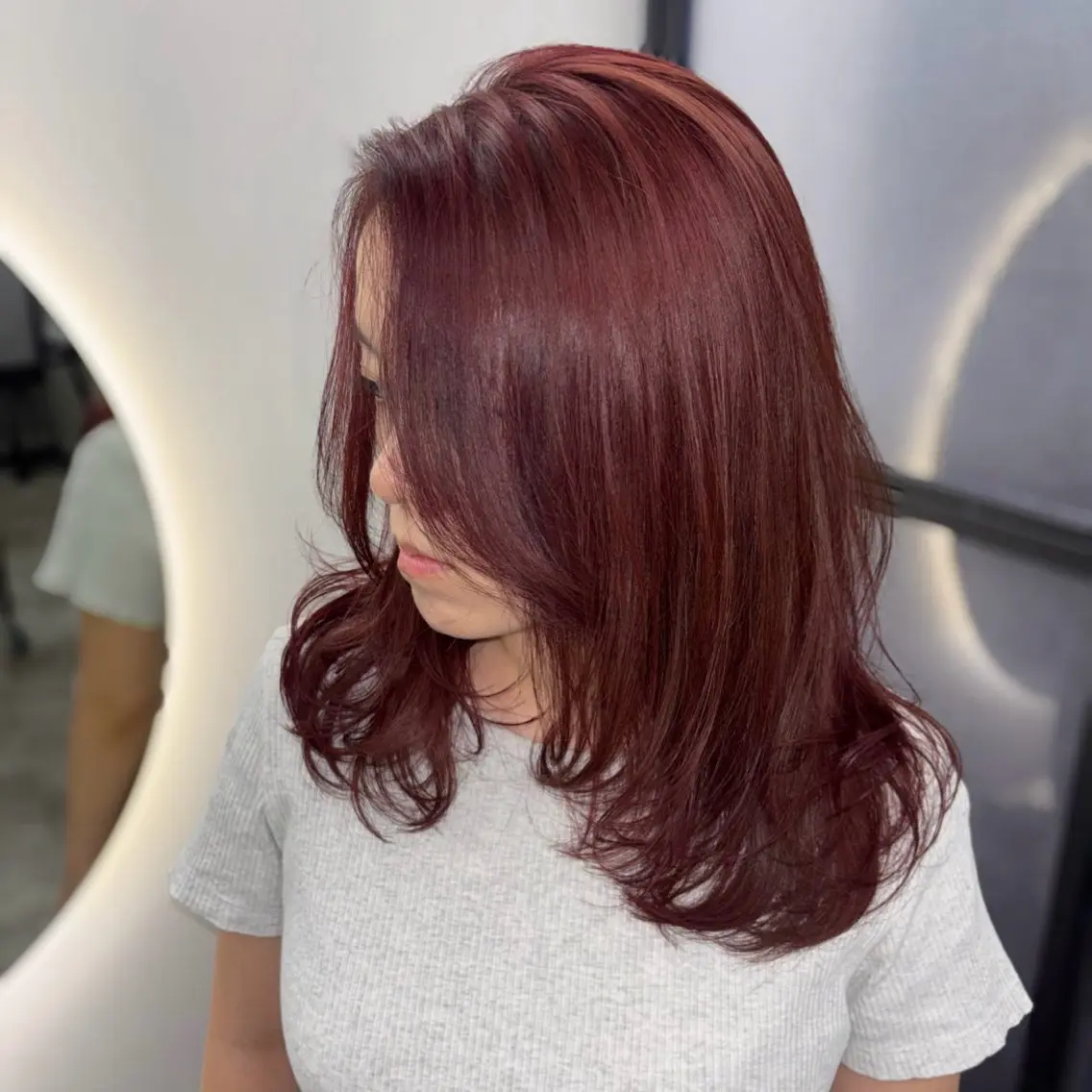 セミロング カラー ヘアカラー Ren. 🦋デザインカラーのヘアスタイル