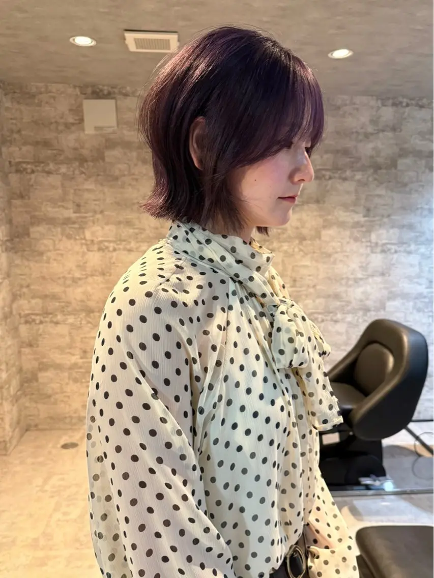 ショート カラー 似合わせカット カット ヘアカラー トリートメント mai / linoah˚✧のヘアスタイル