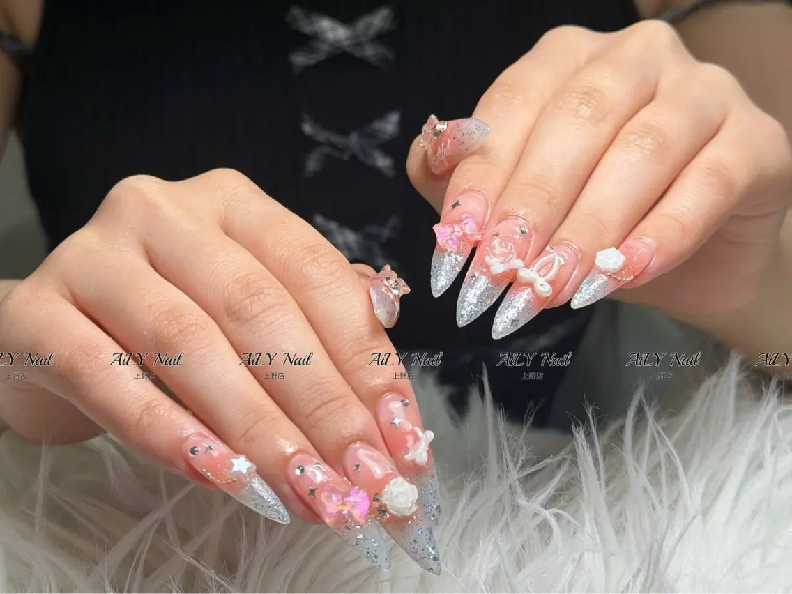 ネイル アートネイル ジェルネイル マグネットネイル ニュアンスネイル シンプルネイル ハンドネイル AiLy Nail 上野店のネイルデザイン