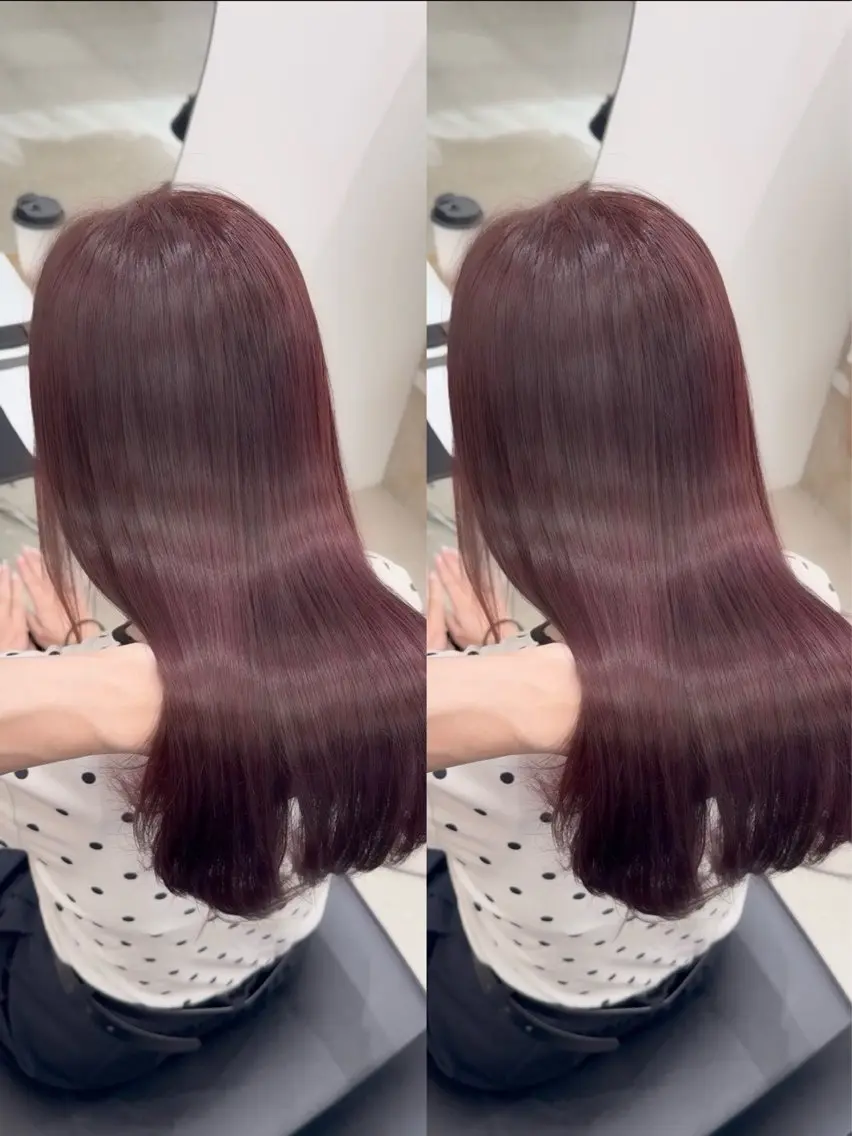 ロング ヘアカラー 縮毛矯正 トリートメント 清水 健吏/ 髪質改善/レイヤーのヘアスタイル