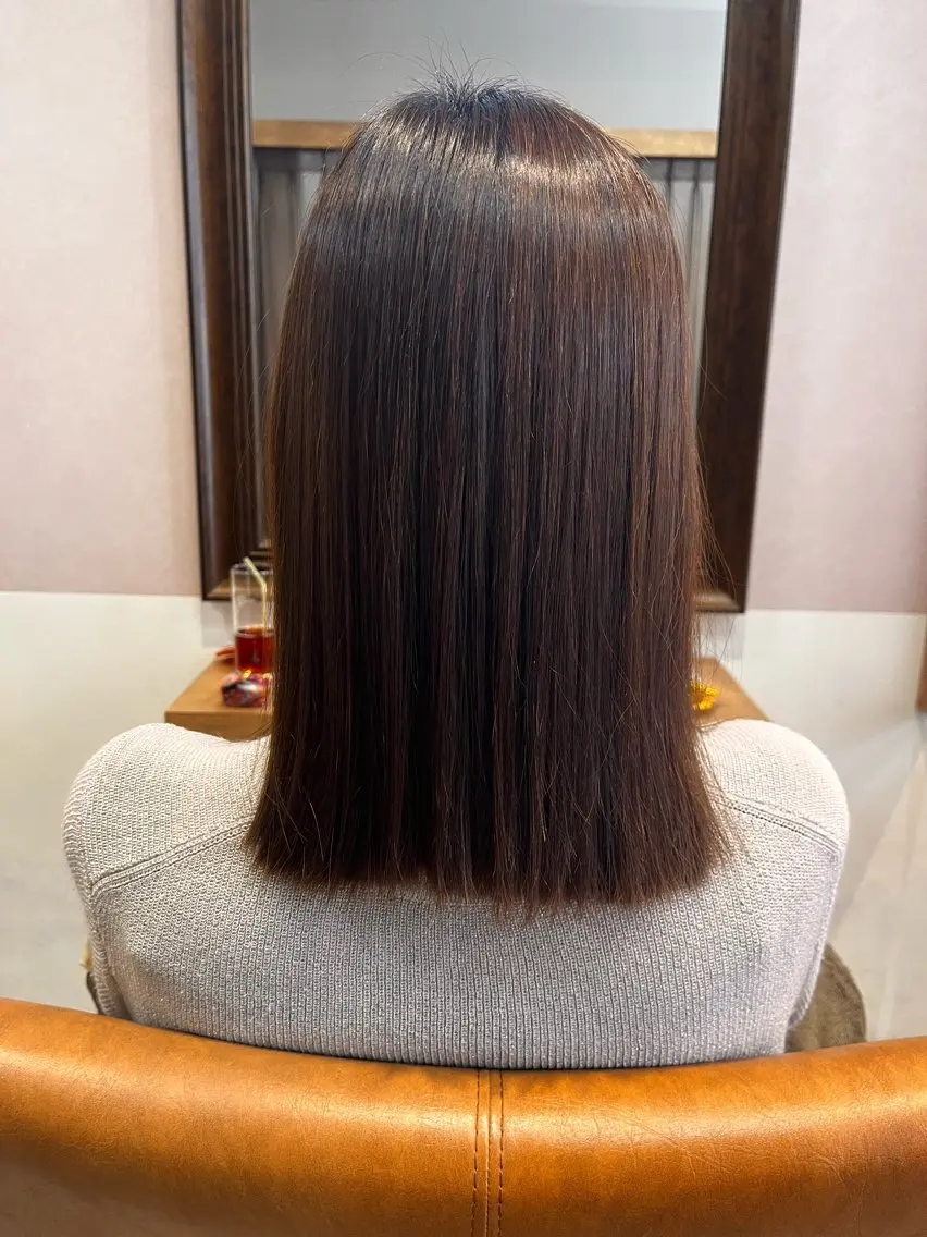 ミディアム 笹原 紗弥加のヘアスタイル