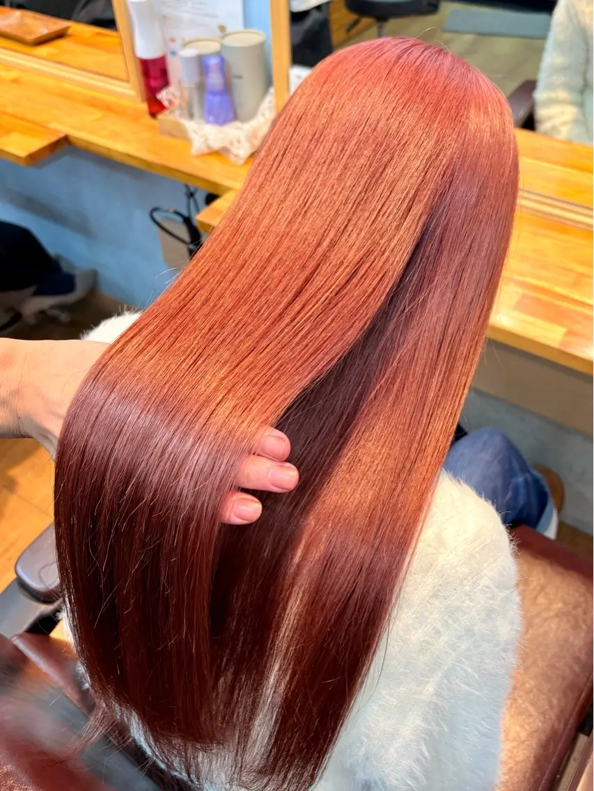 ロング カラー ヘアカラー トリートメント 髙木 優人のヘアスタイル