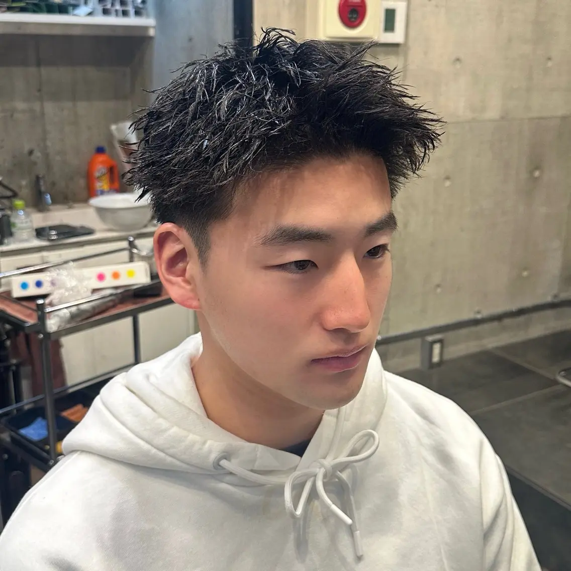ショート パーマ メンズ メンズパーマ スパイキーショート メンズツイストパーマ ショートヘア ツイストパーマ カット パーマ トリートメント ツイスパ/メンズ パーマ/歩夢のヘアスタイル