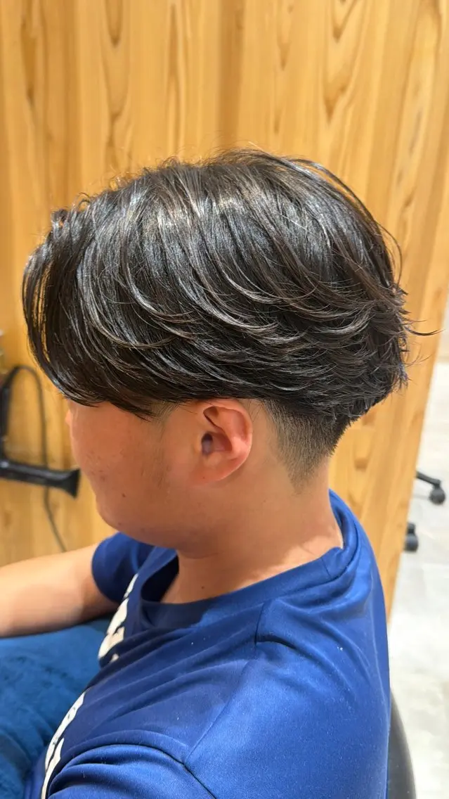 メンズ カット パーマ 馬場 寛之のヘアスタイル