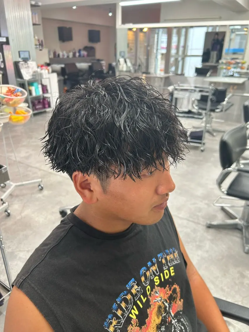 パーマ メンズ カット パーマ パーマ支持率No.1 ❤️🔥安成弾のヘアスタイル
