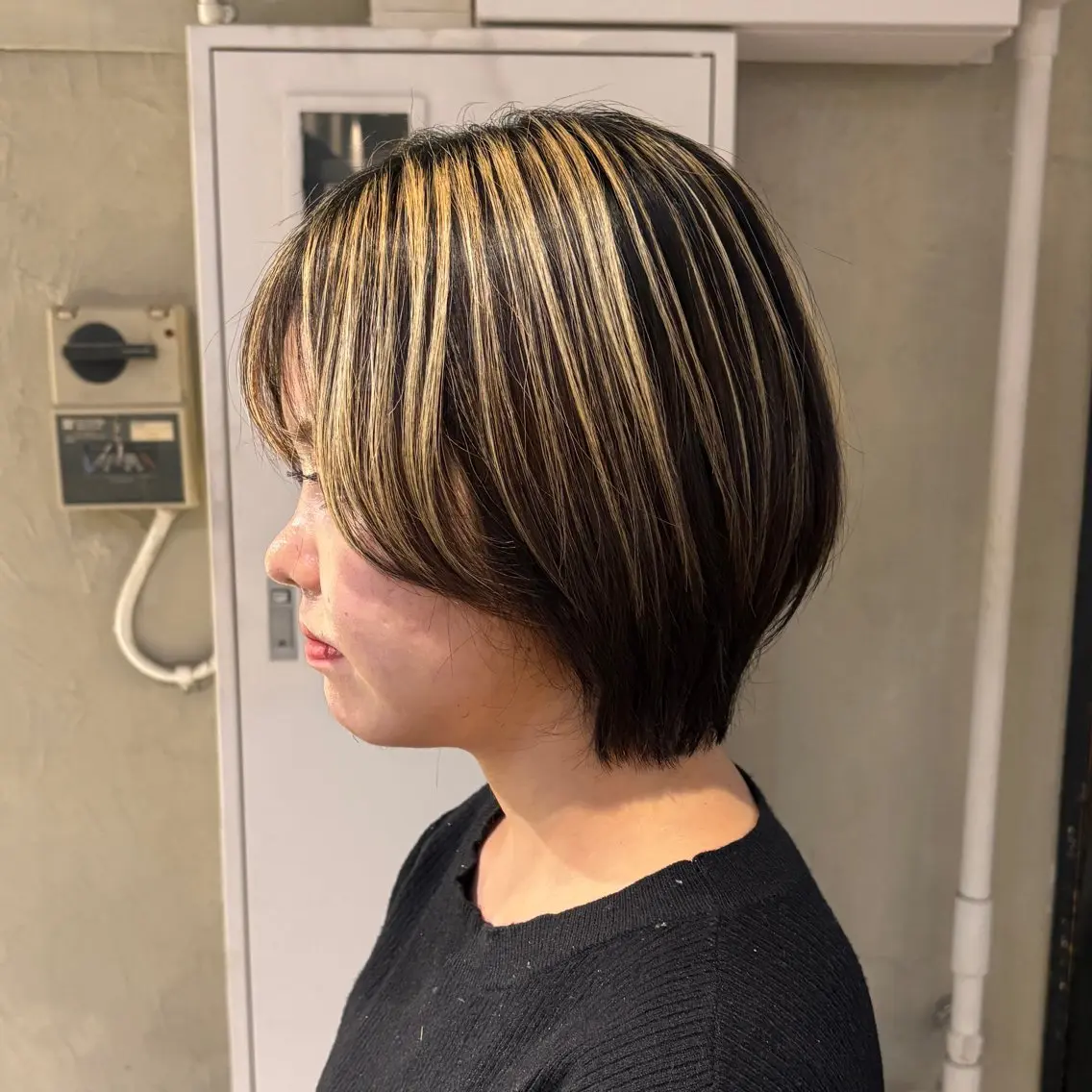 ショート カラー ヘアアレンジ 🫧ハイトーン×艶 カラー🫧 Rionのヘアスタイル