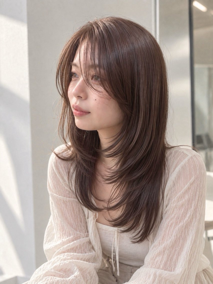ロング カット ヘアカラー 透明感/似合わせ/ 村田七夕のヘアスタイル
