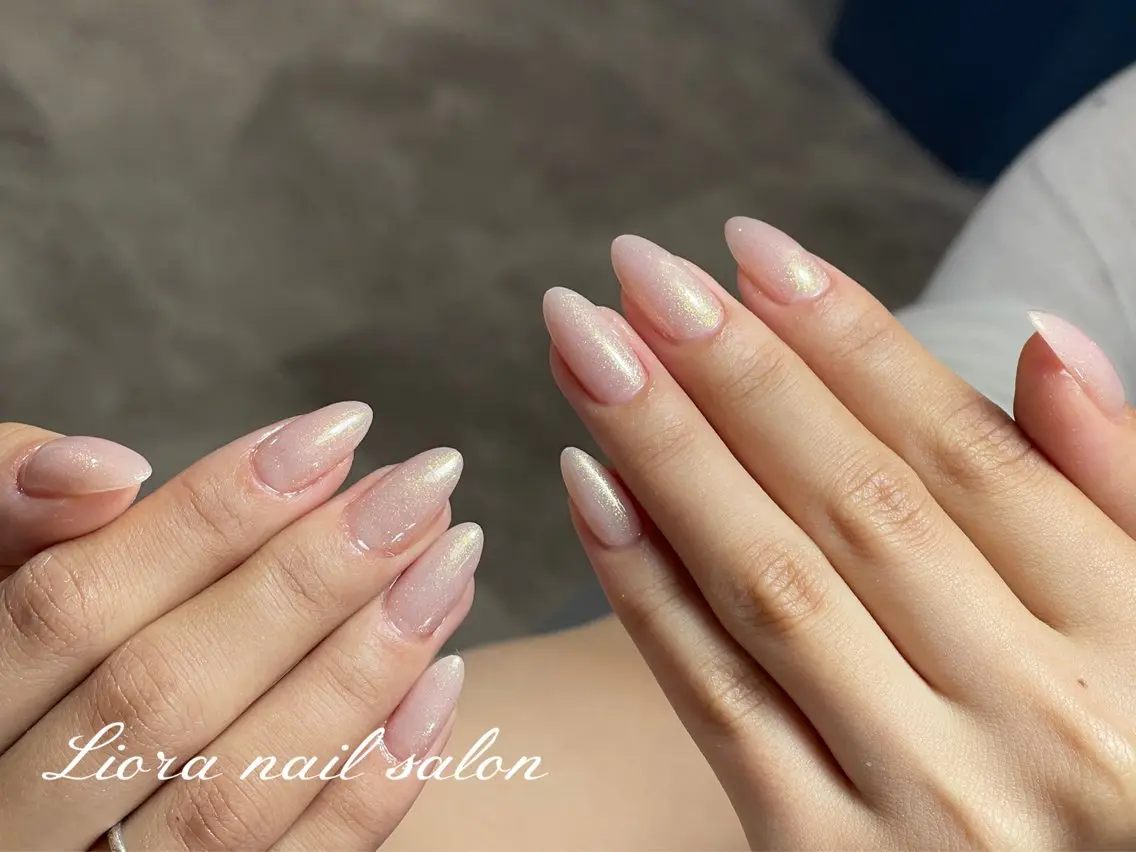 ネイル チークネイル フットネイル フレンチネイル ジェルネイル ガーリー ハンドネイル Liora nailのネイルデザイン