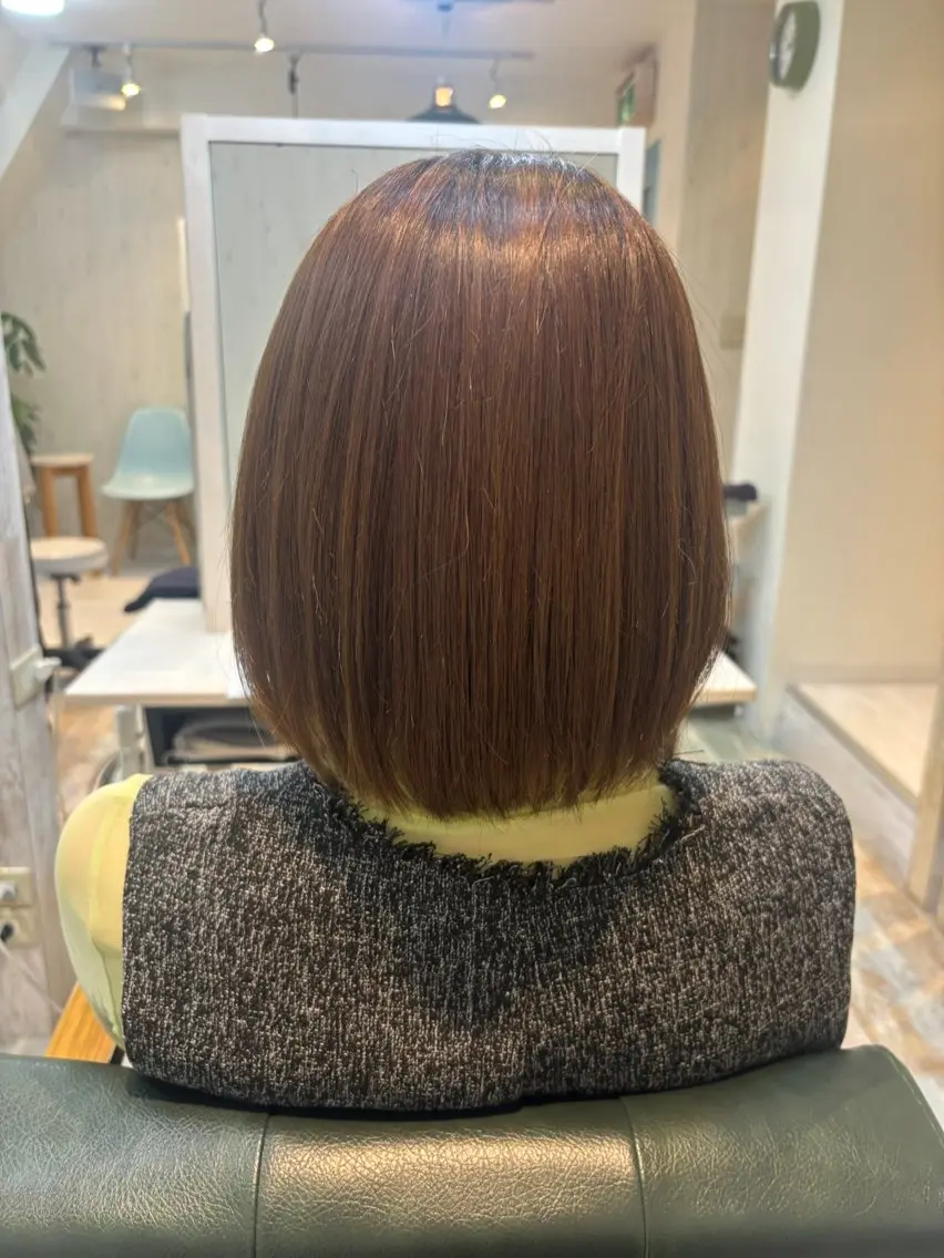 ショート 縮毛矯正 坂井まりん HALE ハレ銀座のヘアスタイル