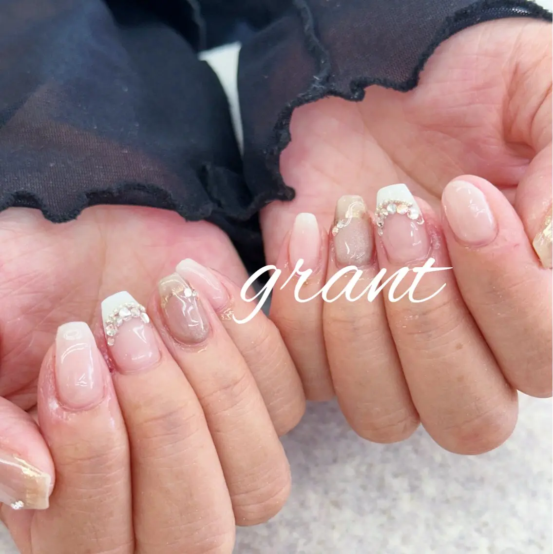 ネイル フレンチネイル オフィスネイル ハンドネイル nailsalon grantのネイルデザイン