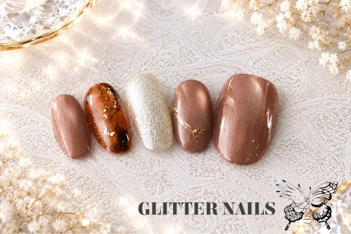 ネイル ハンドネイル GLITTER NAILS高速長田のマツエク・マツパデザイン