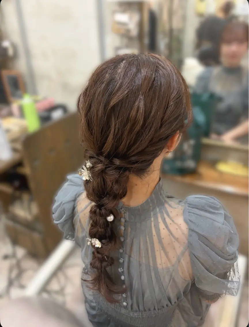 ロング ヘアアレンジ ヘアセット 中村 優花のヘアスタイル